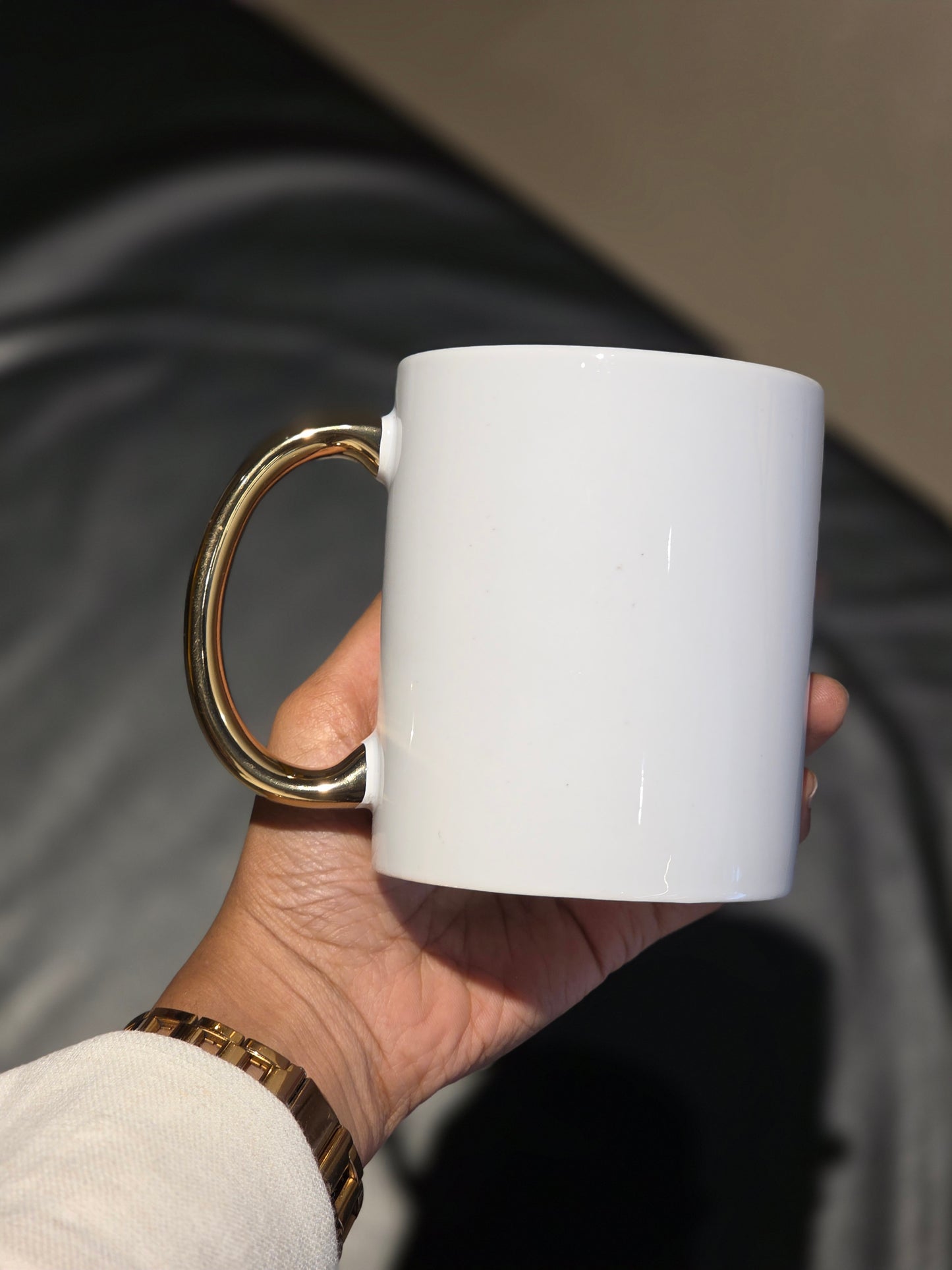 Customizable Gold Handle Mug – Personalized Photo & Design Mug