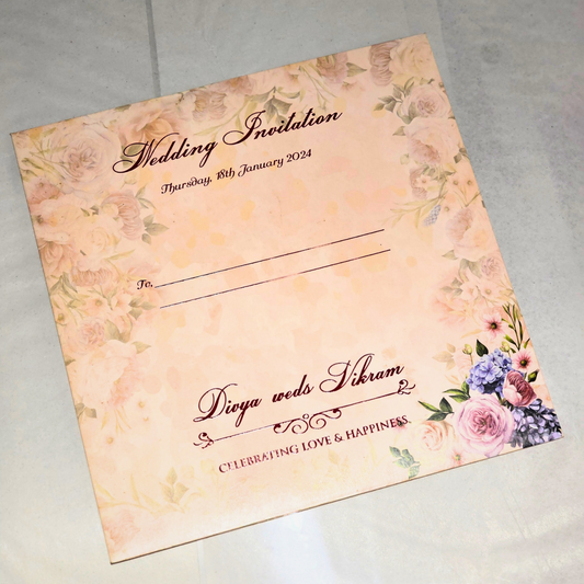 Peach Blossom Reverie Wedding Invitation