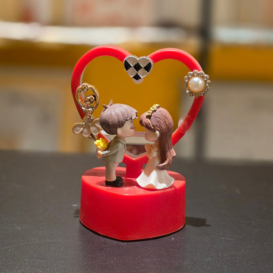 Romantic Couple Heart Figurine Showpiece | Love Gift for Couples