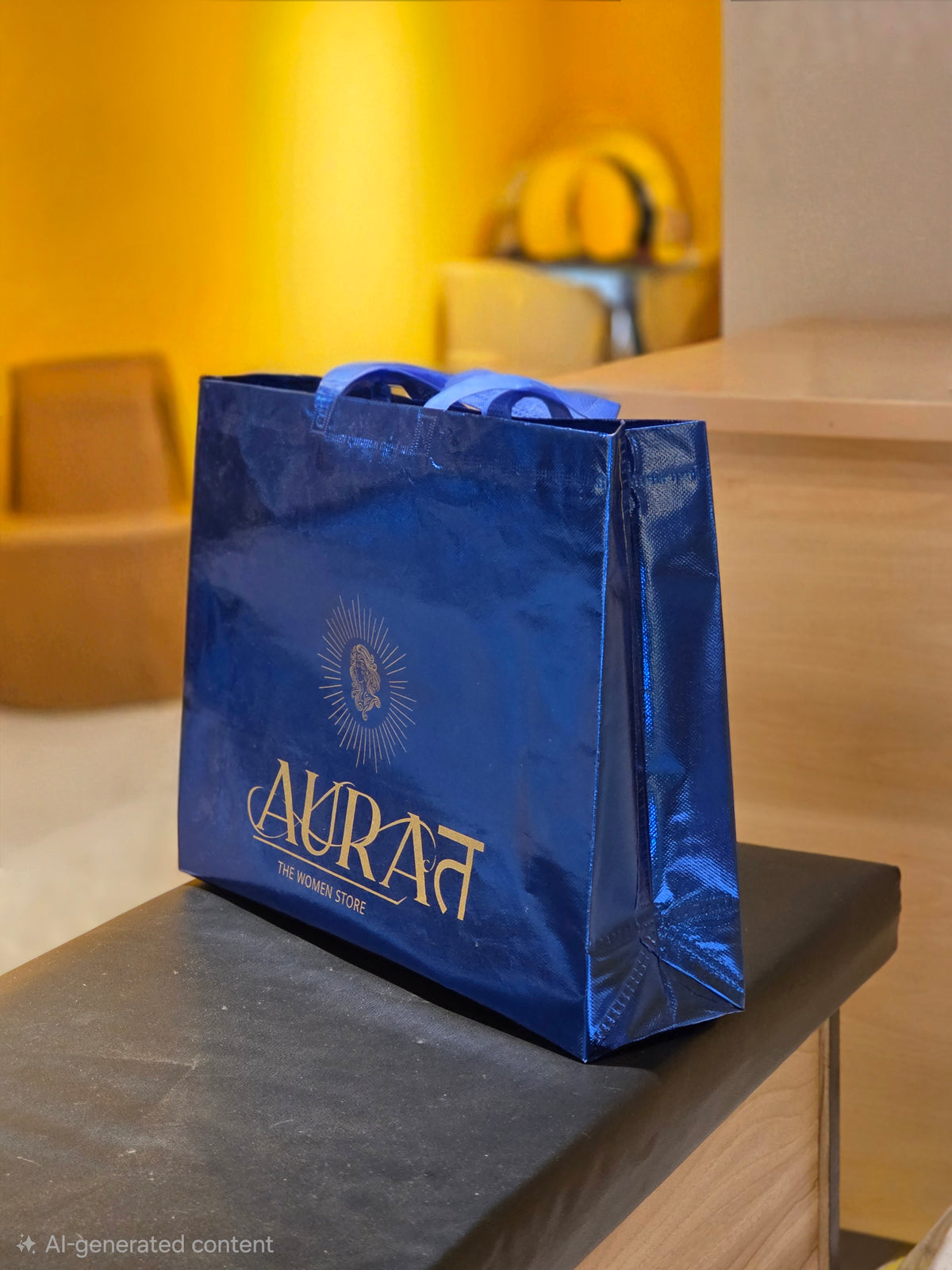 Blue-Metalic Carry bag