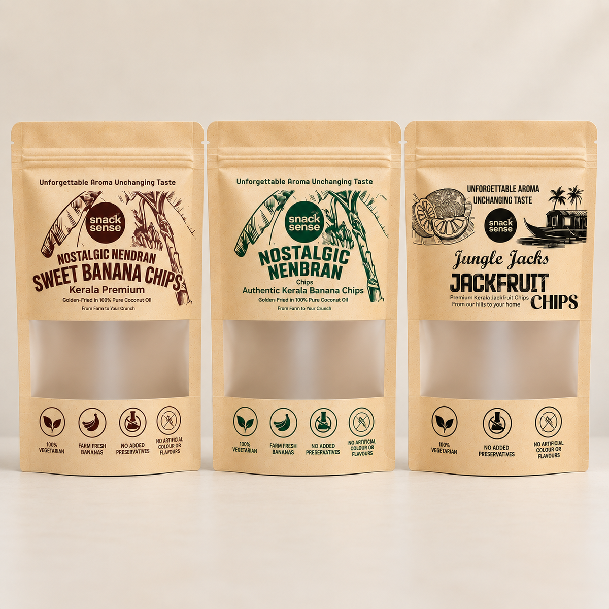 Brown- Custom print standup pouch
