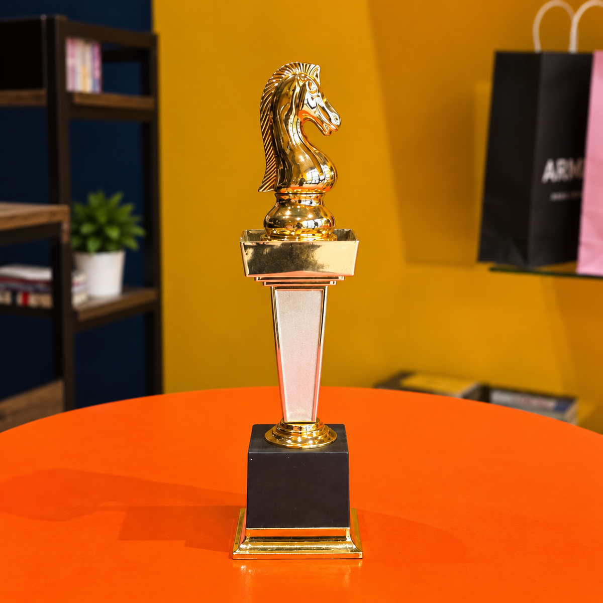 Premium Gold Chess Knight Award Trophy