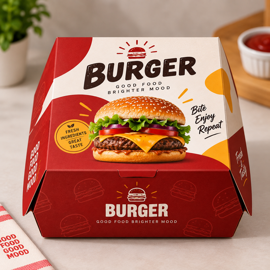Custom Printed Burger Boxes
