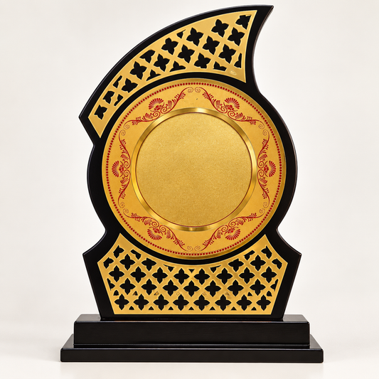 Premium Gold & Dark Brown wooden  Memento