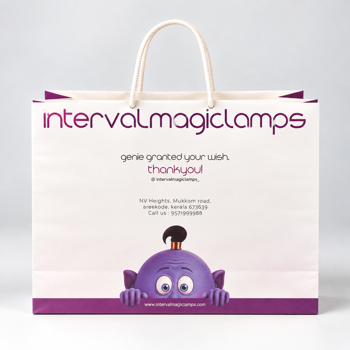 Custom Printed Magic Lamps Paper Carry Bag