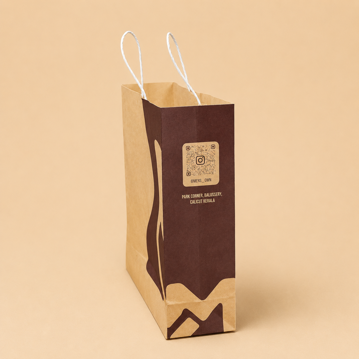 Custom Multi-Color Printed Paper Shopping Bag with Rope Handles