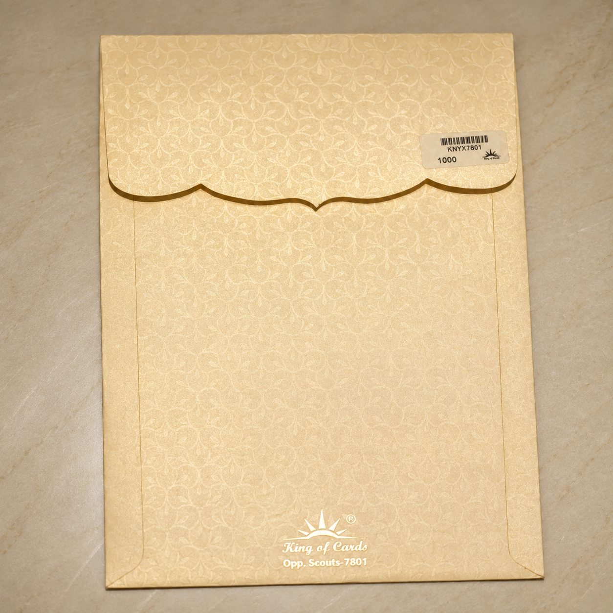 Elegant Floral Cream Wedding Invitation Card with Classic Monogram