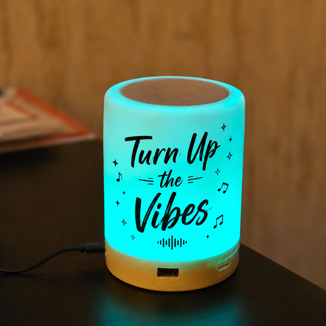 Customizable Bluetooth Speaker with LED Mood Light