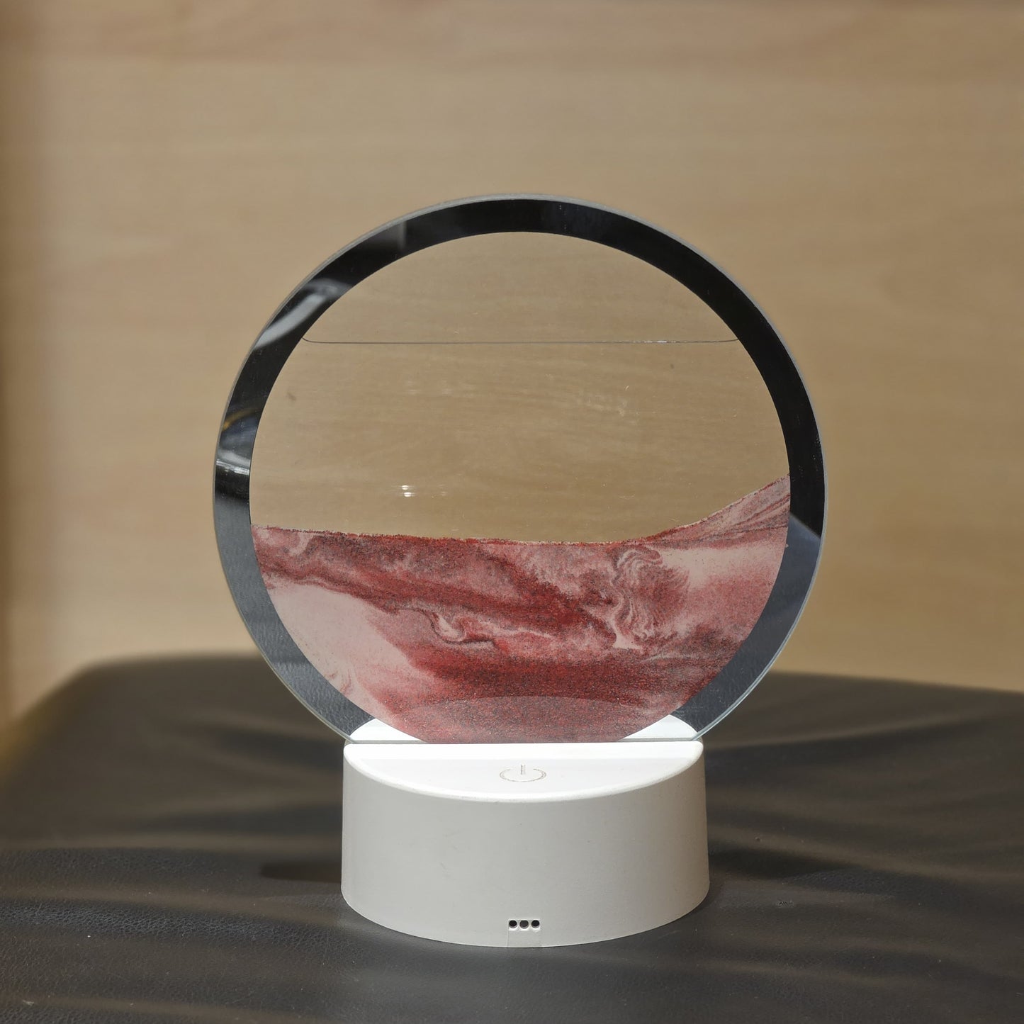 Round LED Moving Sand Art Lamp