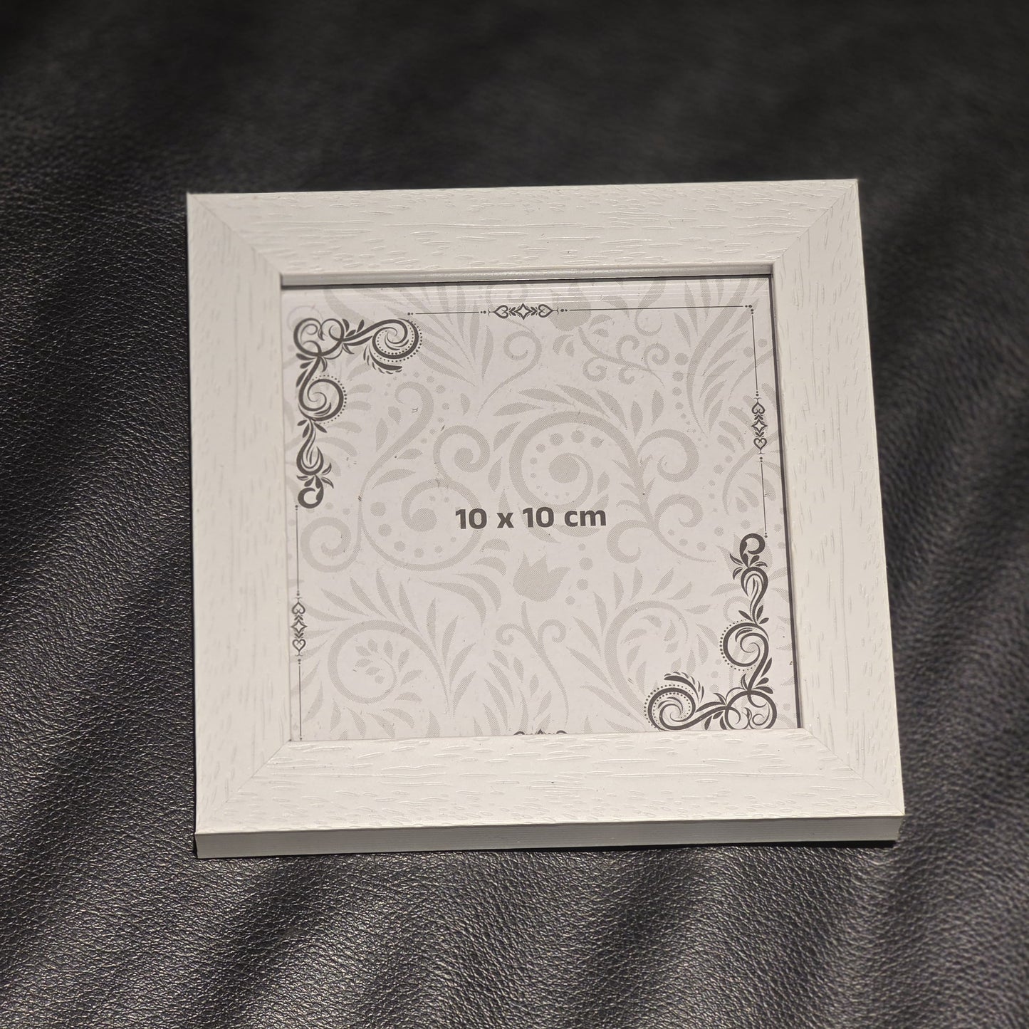 Textured White mini photo frame