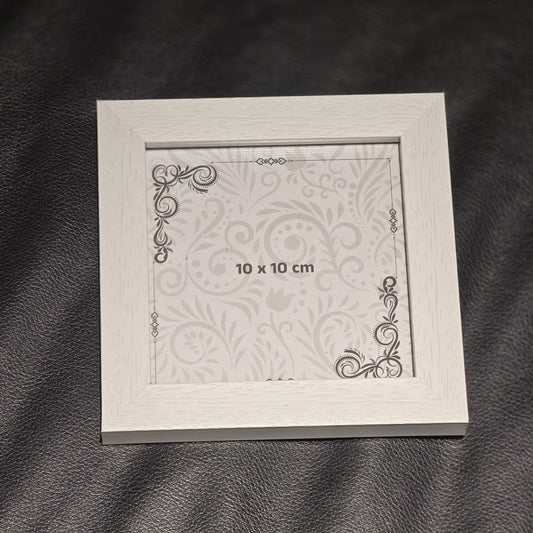 Textured White mini photo frame