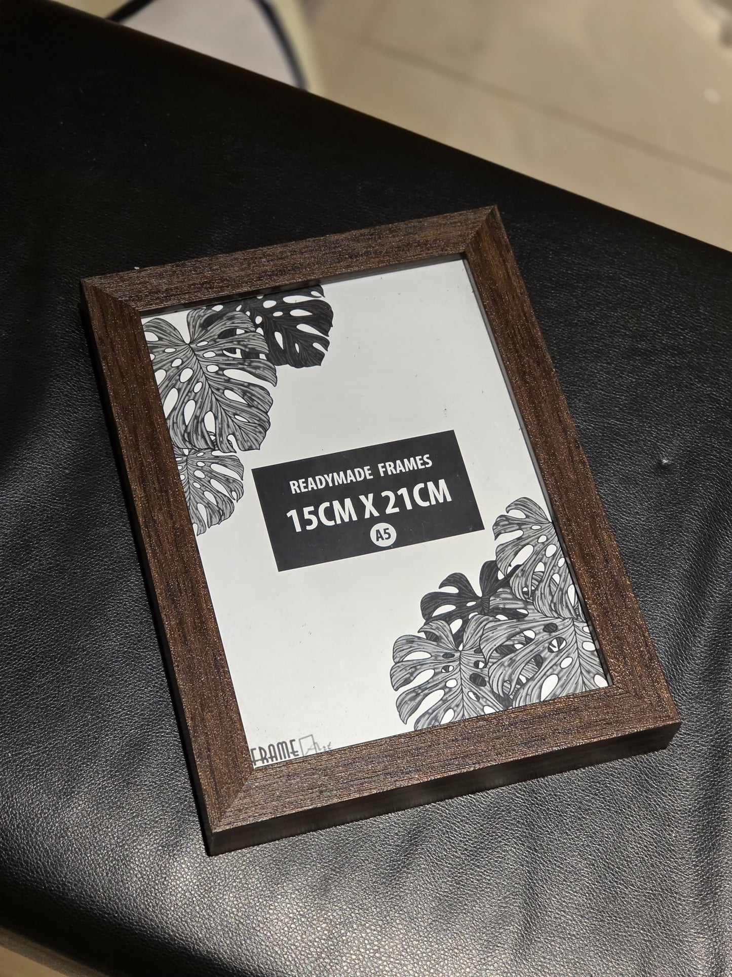 A5 Dark Brown Wooden Photo Frame