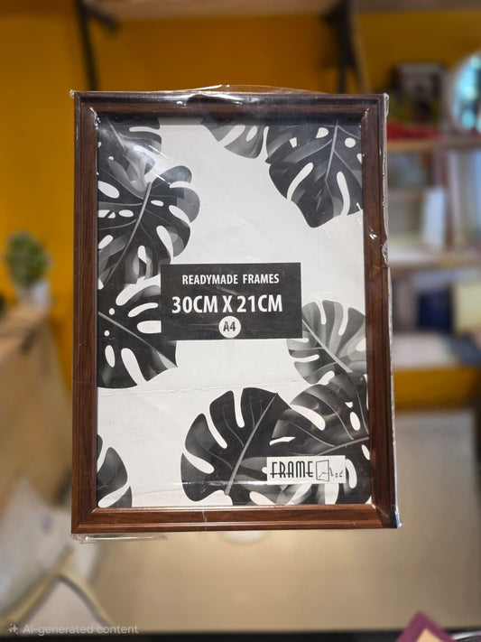 A4 Wooden Photo Frame – 30 × 21 cm Customizable Frame