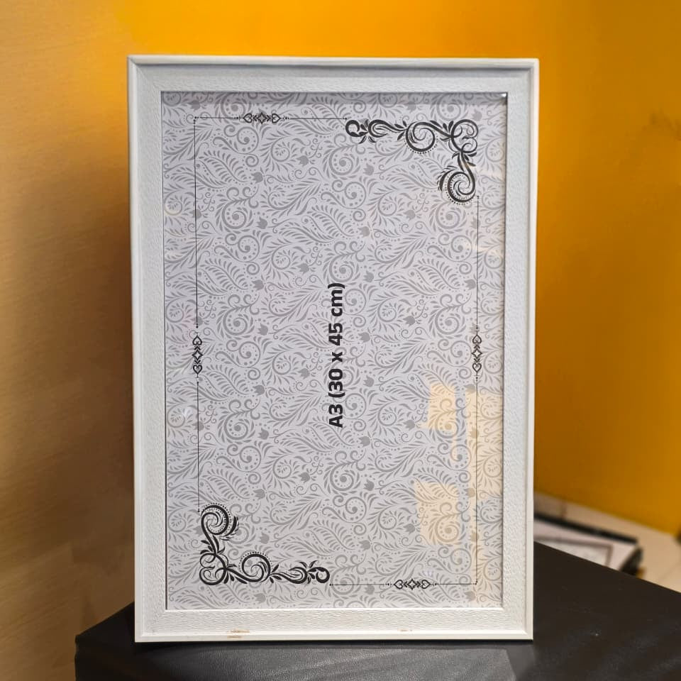 A3 White Photo Frame – Customizable Display Frame